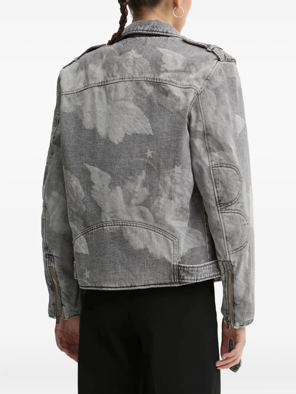 Fiorucci Angels denim bikerjack Grijs