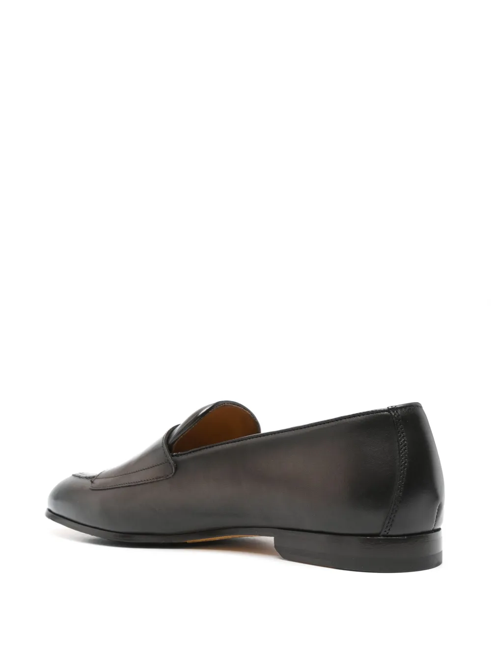 Doucal's leather monk shoes Brown