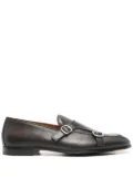 Doucal's leather monk shoes - Brown