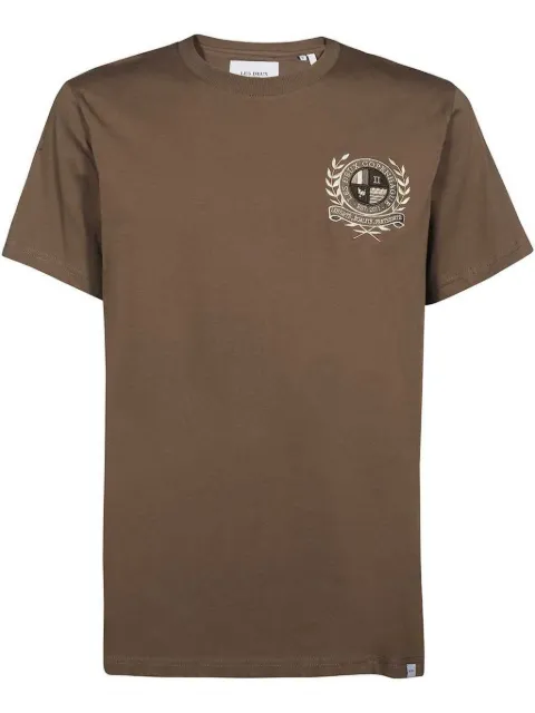 Les Deux embroidered-logo cotton t-shirt 
