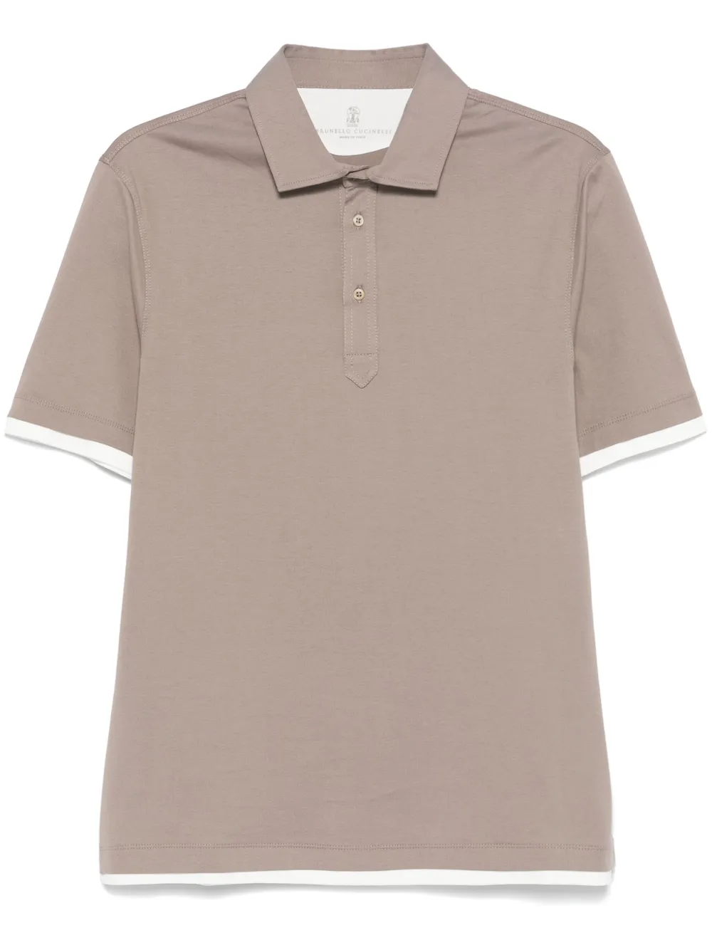 Brunello Cucinelli playera tipo polo | marrón | Image 1