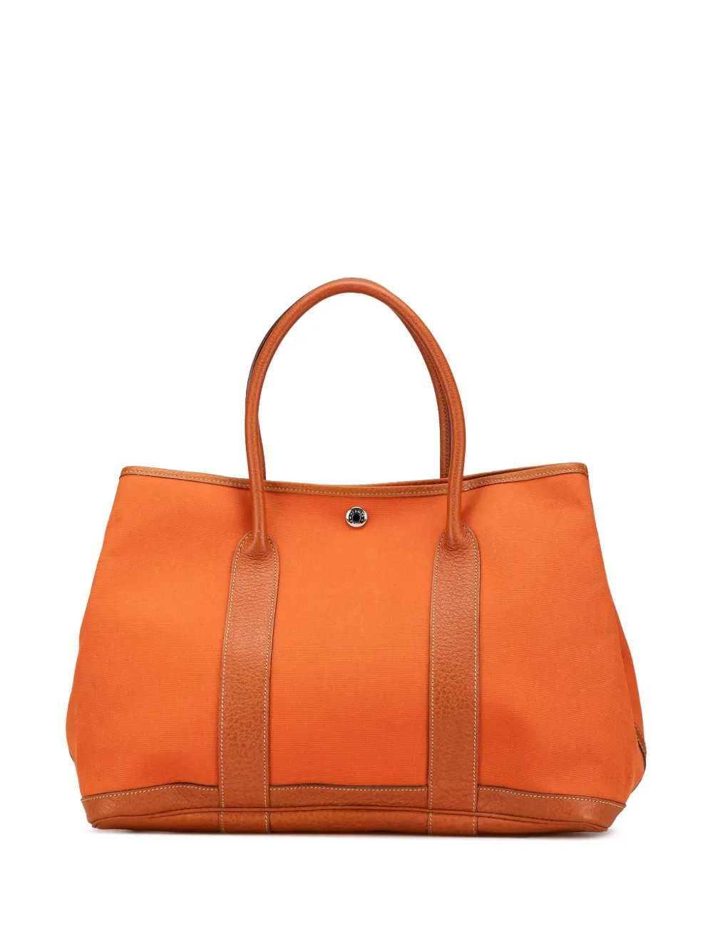 Hermès Pre-Owned 2006 トワル ネゴンダ ガーデンパーティー 30 サッチェルバッグ - オレンジ Hermès Pre-Owned 2006 トワル ネゴンダ ガーデンパーティー 30 サッチェルバッグ - オレンジ