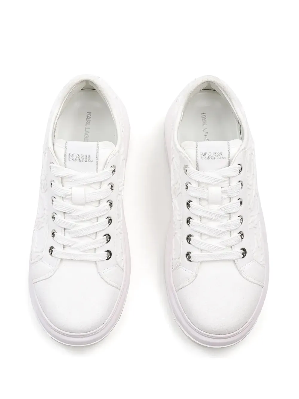 Karl Lagerfeld Kapri Lug Trainers In White