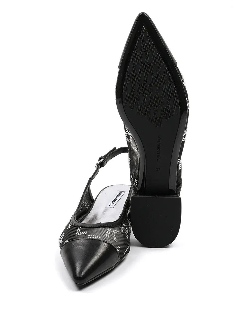 Karl Lagerfeld Kerrie Ballet Flats In Black