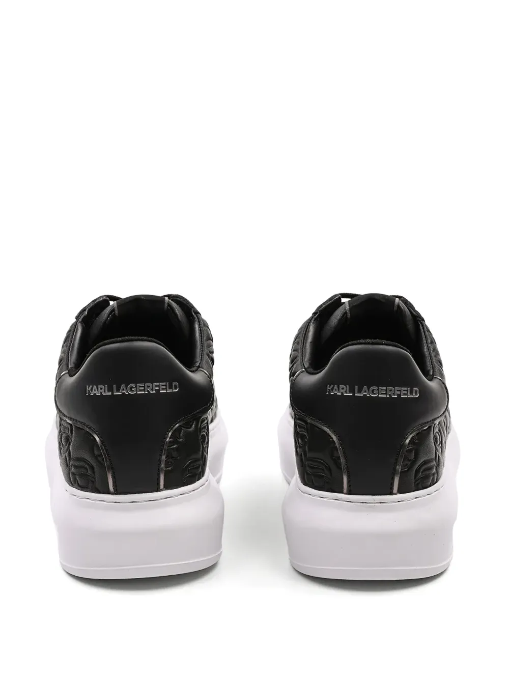 Karl Lagerfeld Ikonik Karl sneakers met reliëf Zwart