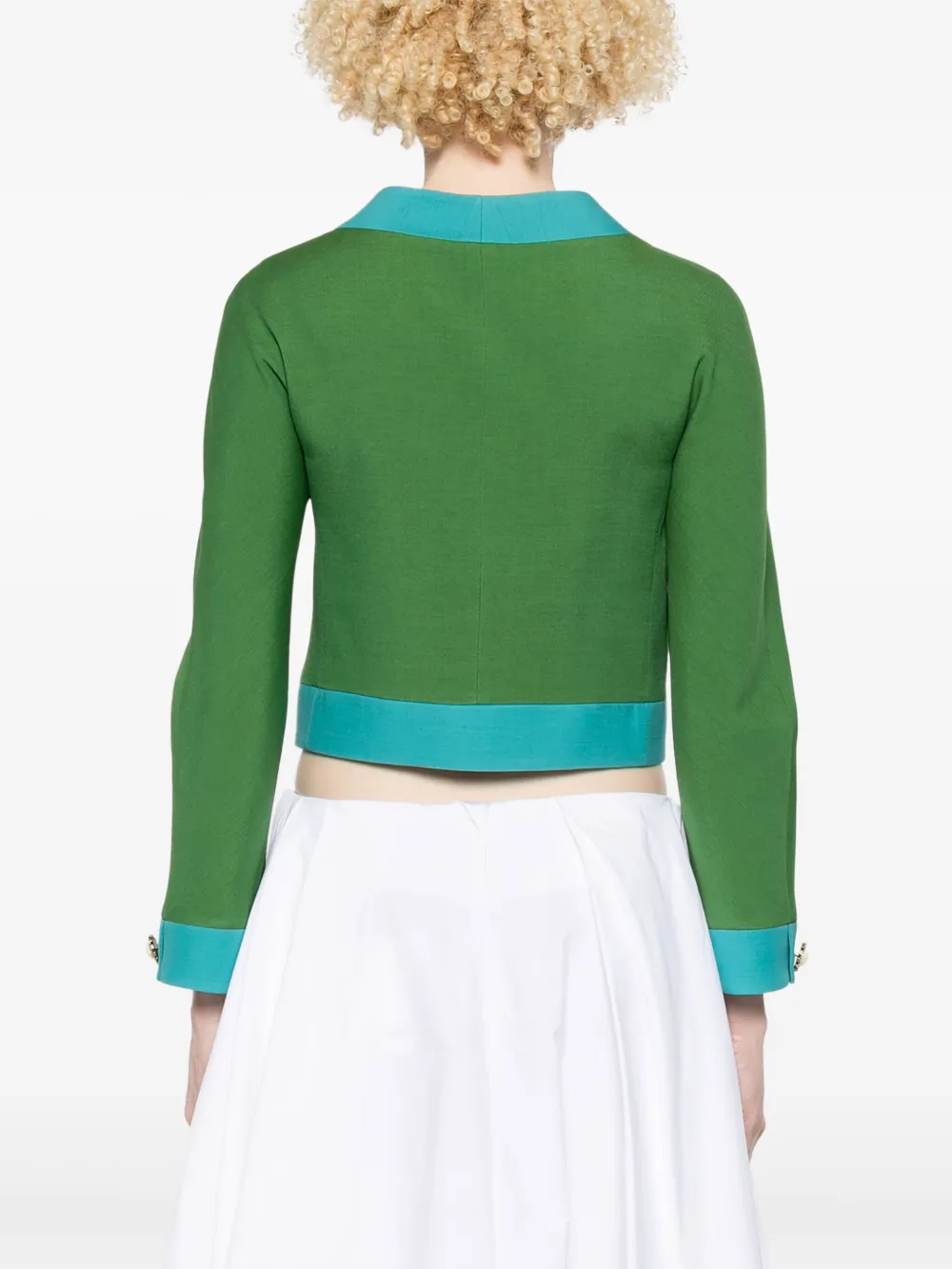 Valentino Garavani Jack met colourblocking Groen
