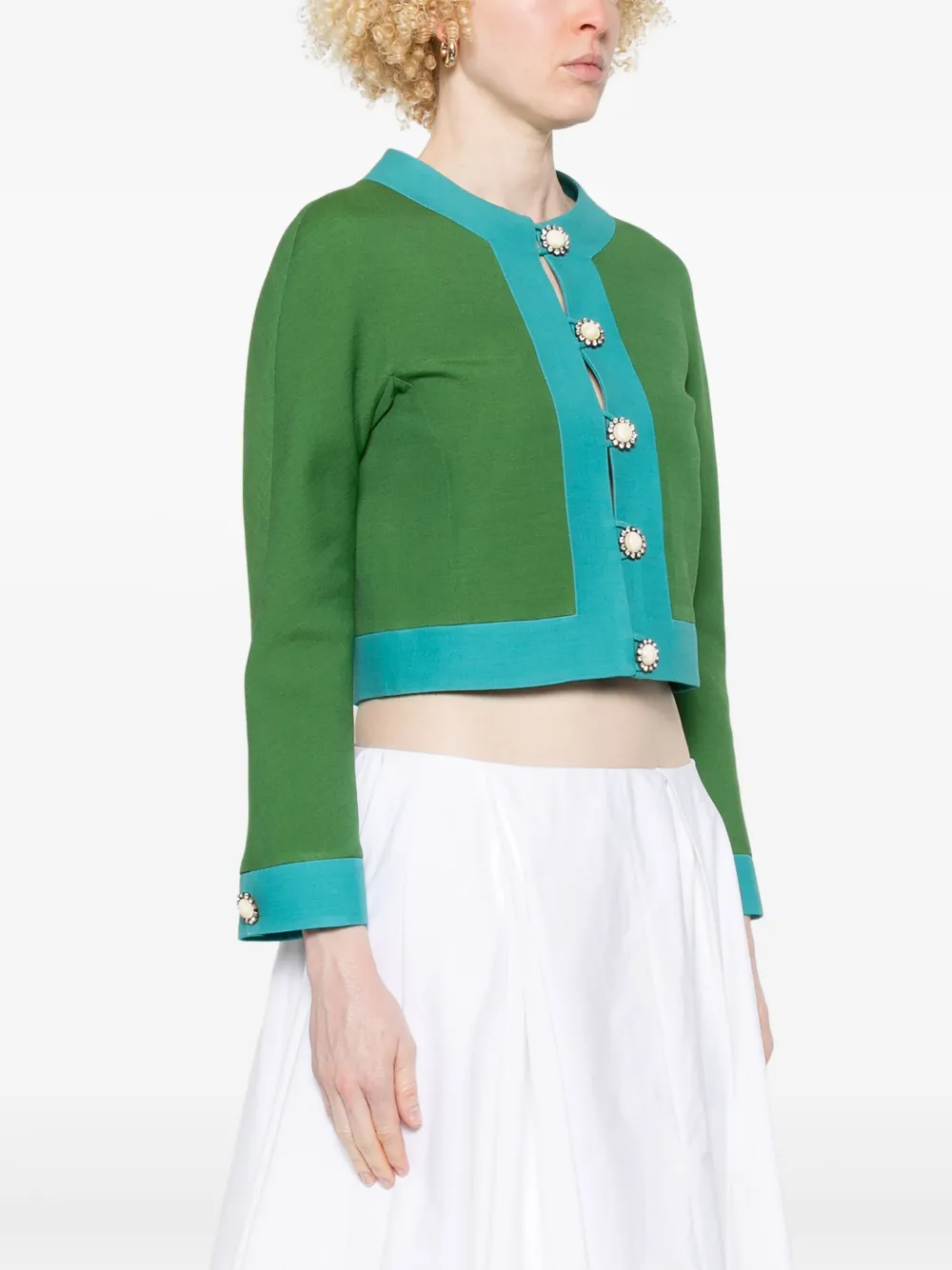 Valentino Garavani Jack met colourblocking Groen