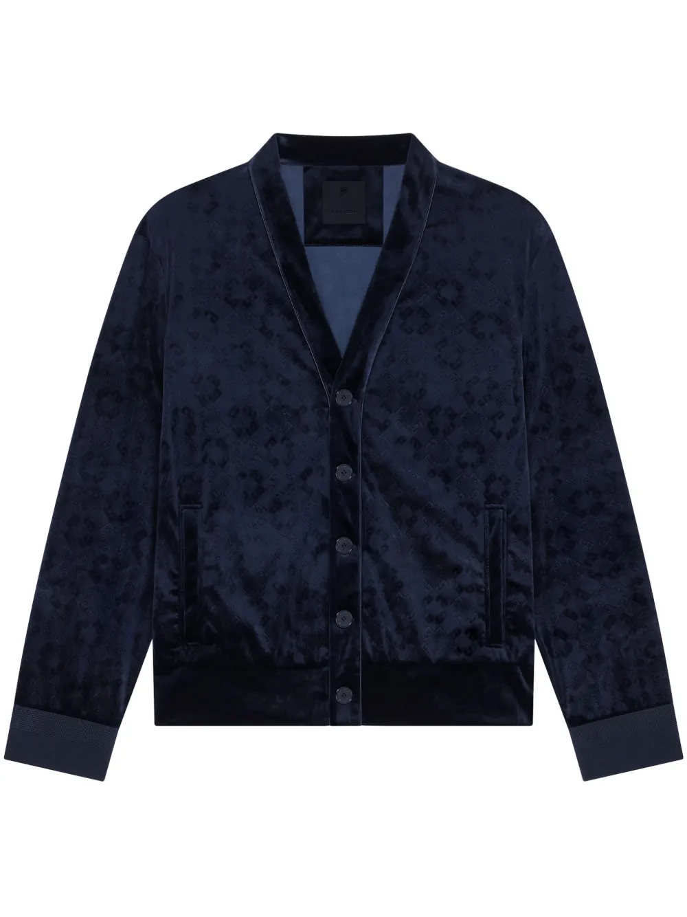 monogram 72 velvet cardigan