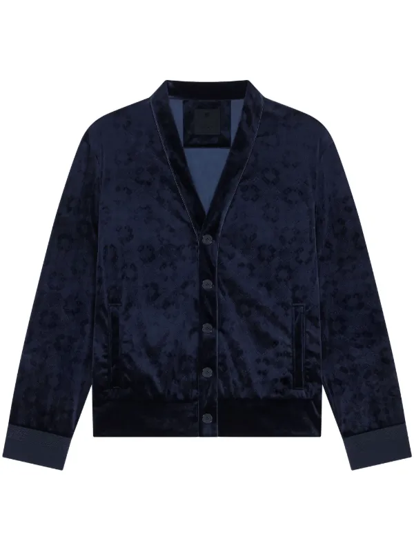 Givenchy モノグラム 72 ベルベットカーディガン | ブルー | FARFETCH JP