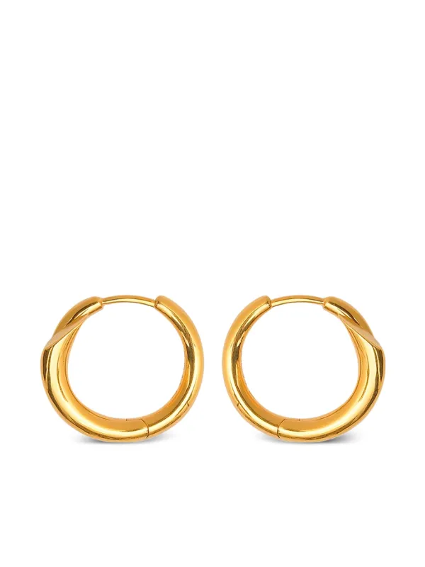 【charlotte CHESNAIS】Biseau Hoop Earrings Charlotte Chesnais Creoles Biseau Hoop Earrings - Bergdorf