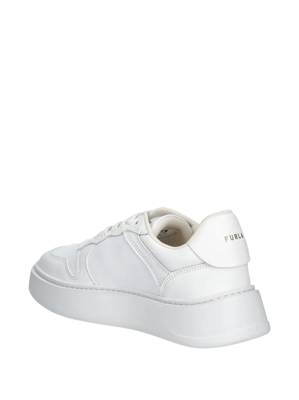 Furla Logo-appliqué Sneakers In White