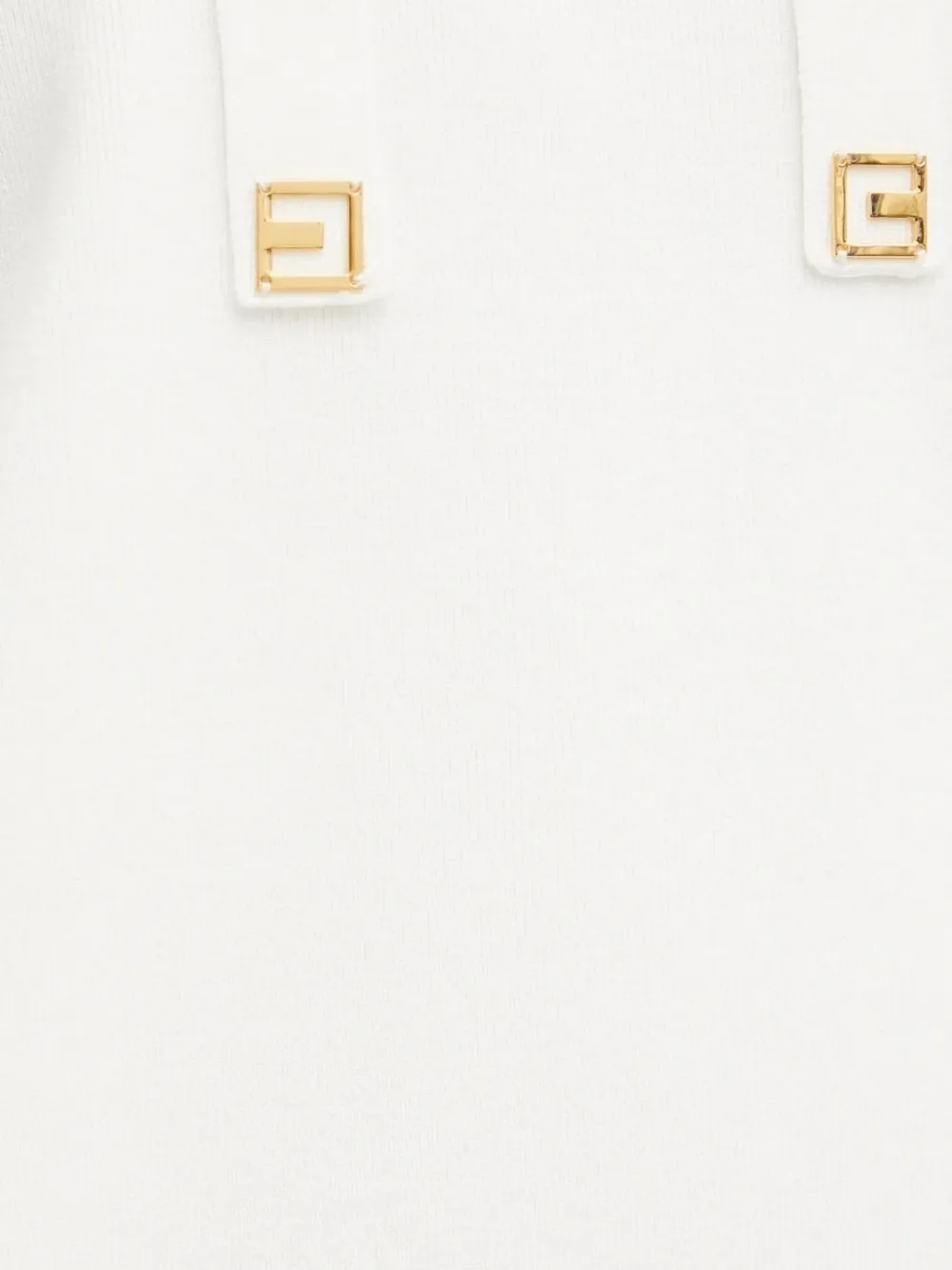 Elisabetta Franchi Long Sleeve Sweatshirt In White