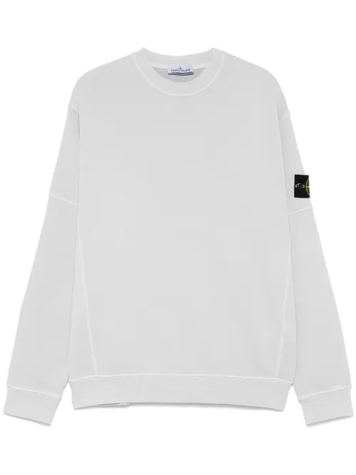 Sweat en coton à patch Compass - Stone Island - Modalova