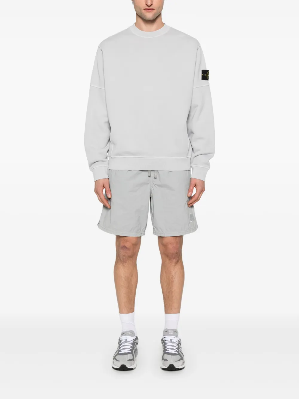 Stone Island Sweater met Compass-logopatch - Grijs