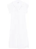 DONDUP cotton midi dress - White