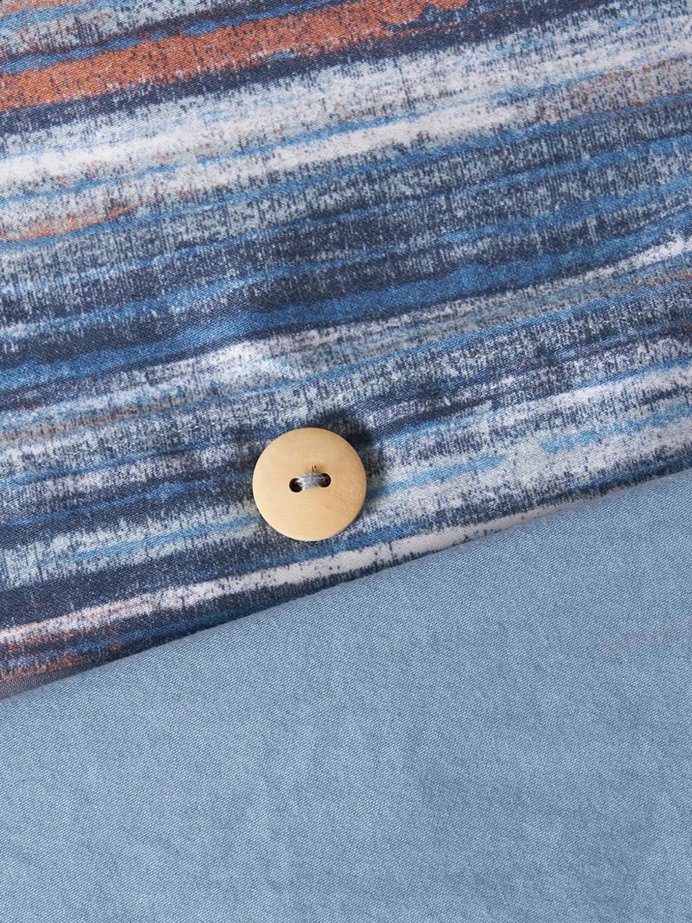  Lacoste Striped-pattern Bed Set - Blue 