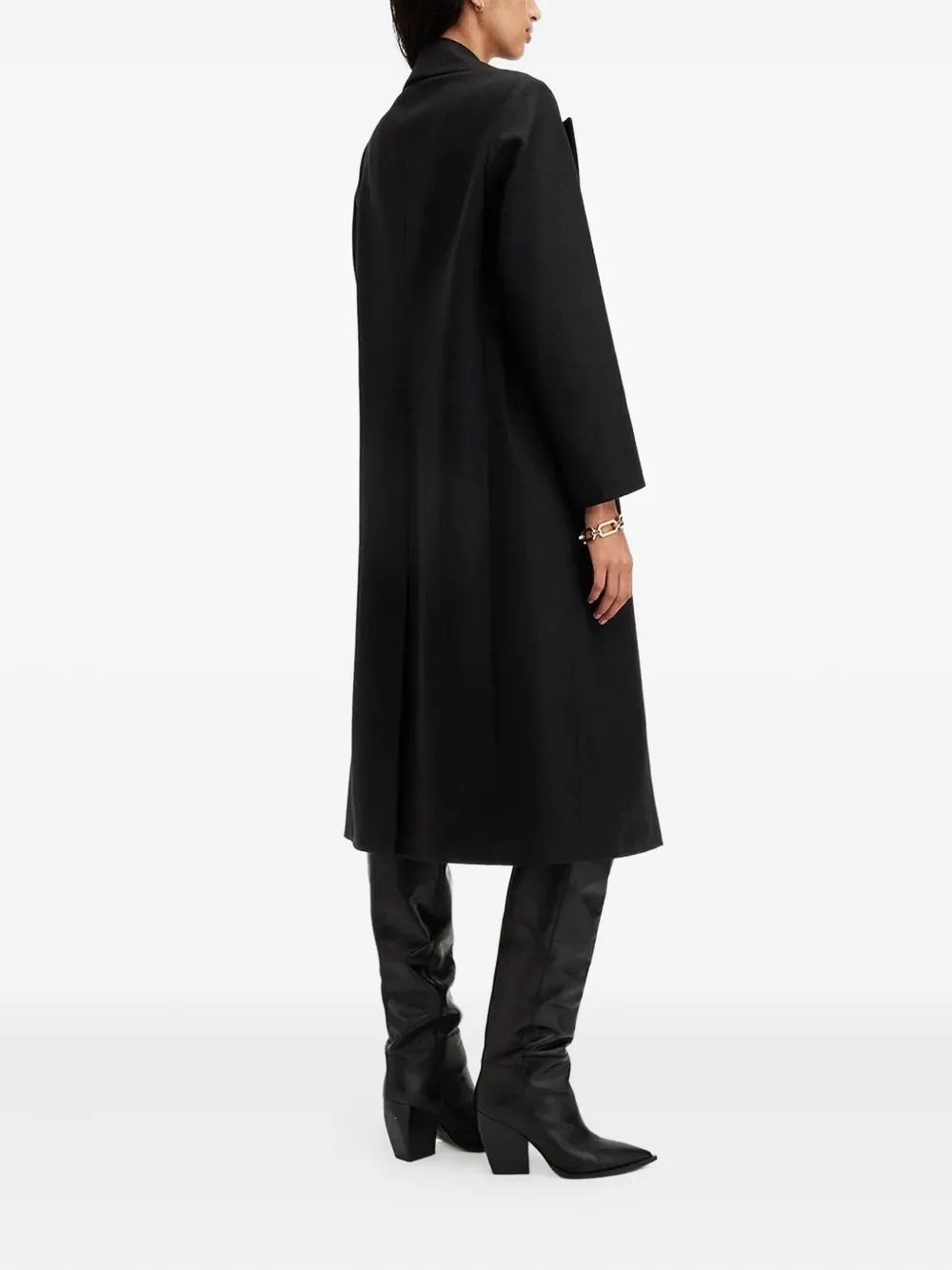 AllSaints Jas met enkele rij knopen Zwart