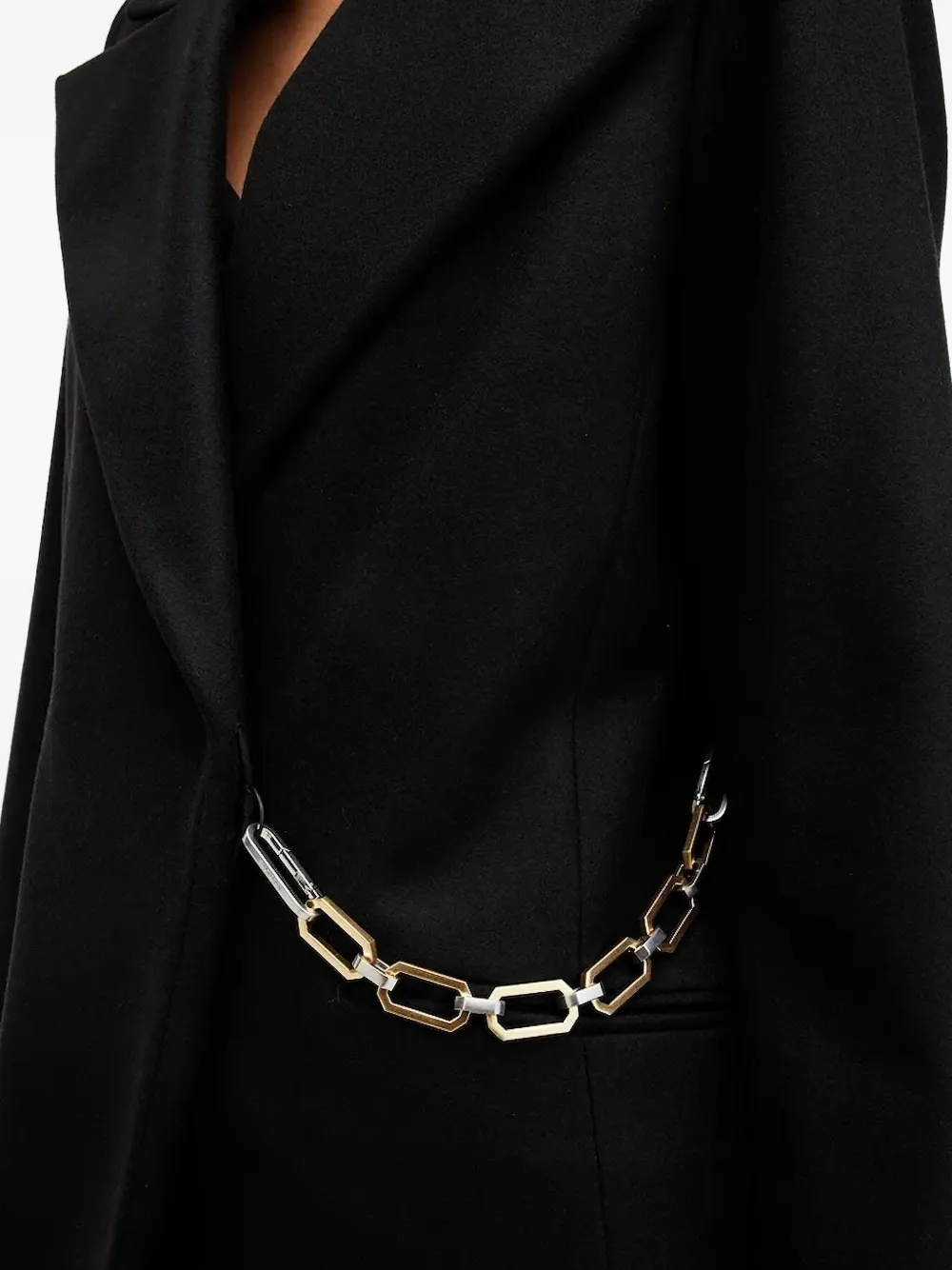 AllSaints Jas met enkele rij knopen Zwart