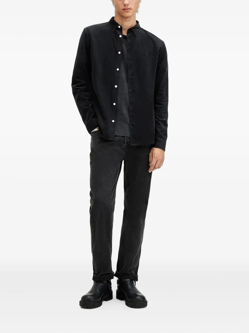 AllSaints Overhemd met lange mouwen - Zwart