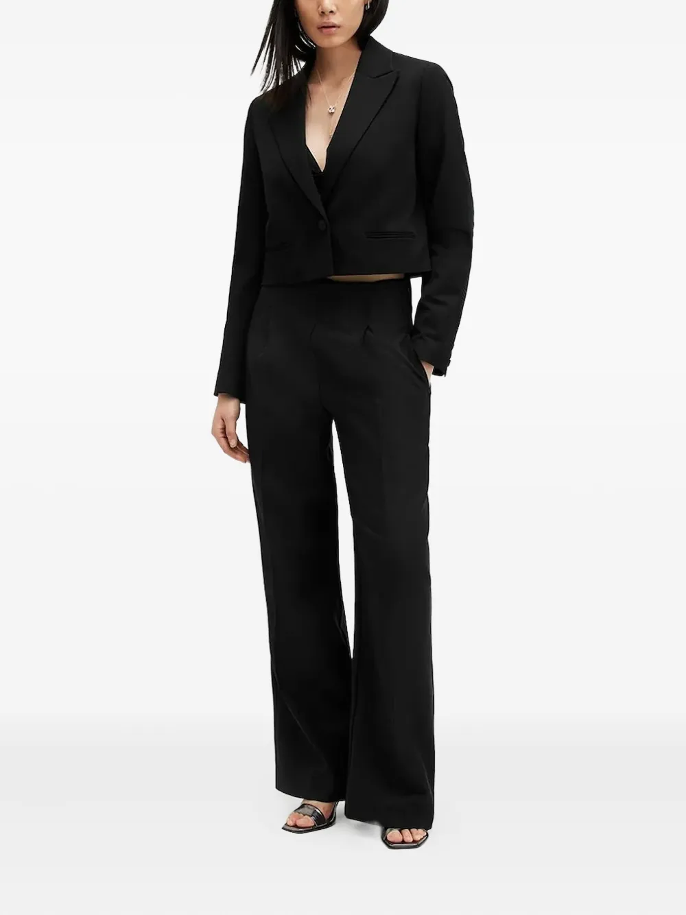 AllSaints Blazer met enkele rij knopen Zwart