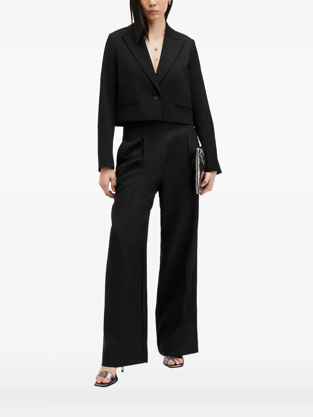 AllSaints Blazer met enkele rij knopen Zwart