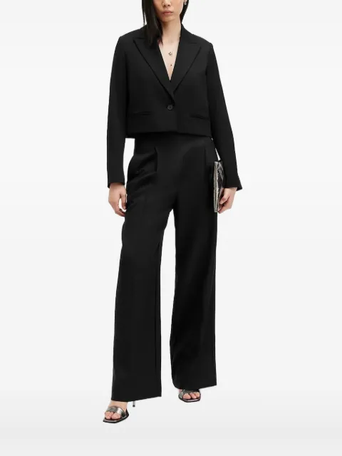 AllSaints cropped single-breasted blazer