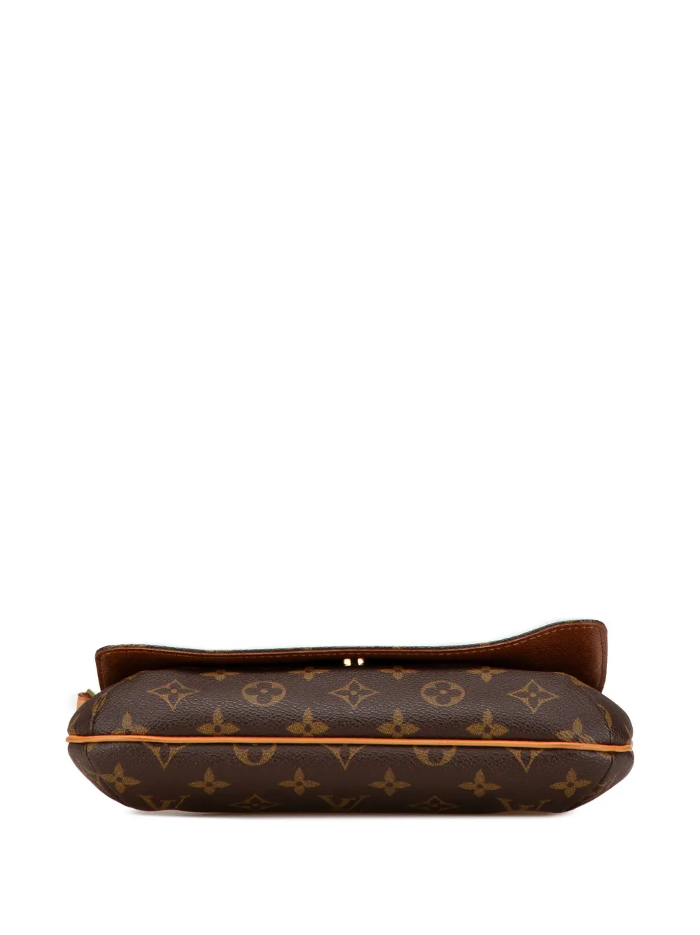 Pre-owned Louis Vuitton 2000 Monogram Musette Tango Short Strap Shoulder Bag In Brown