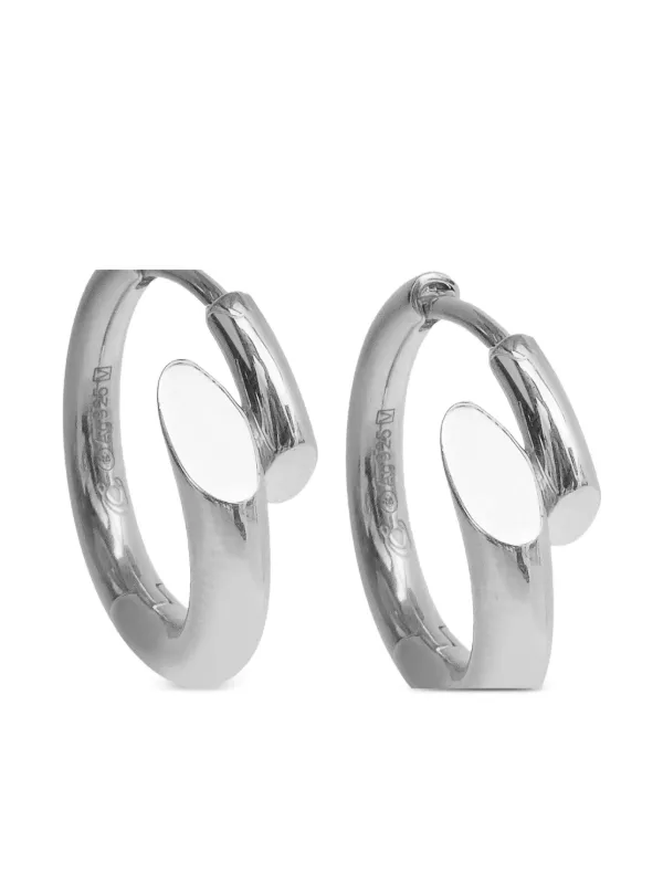 【charlotte CHESNAIS】Biseau Hoop Earrings Charlotte Chesnais Biseau Hoop Earrings | Silver | FARFETCH