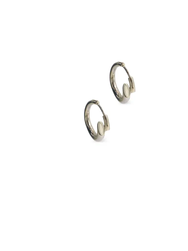 Charlotte Chesnais Biseau Hoop Earrings | Silver | FARFETCH