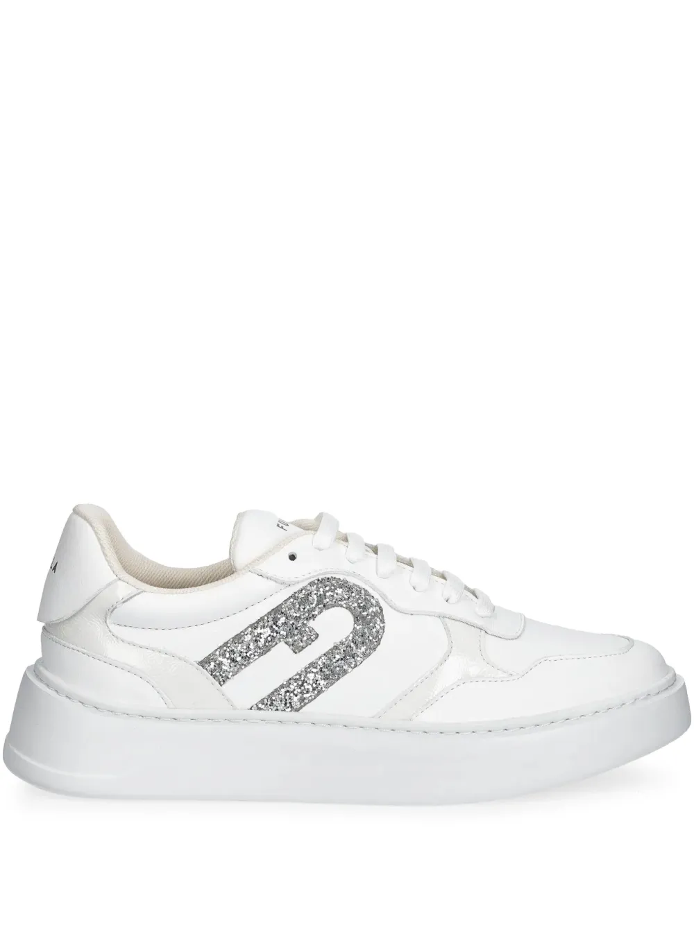 Furla glitter detailing trainers White