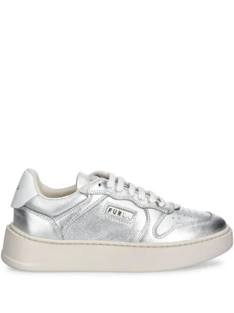 Furla metallic effect trainers 