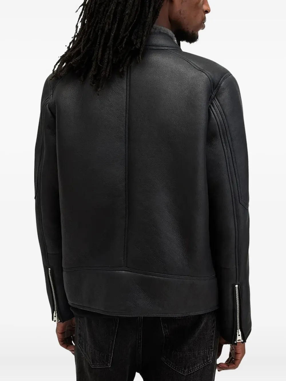 AllSaints leather zip-front jacket | Leather Jackets | Image 2