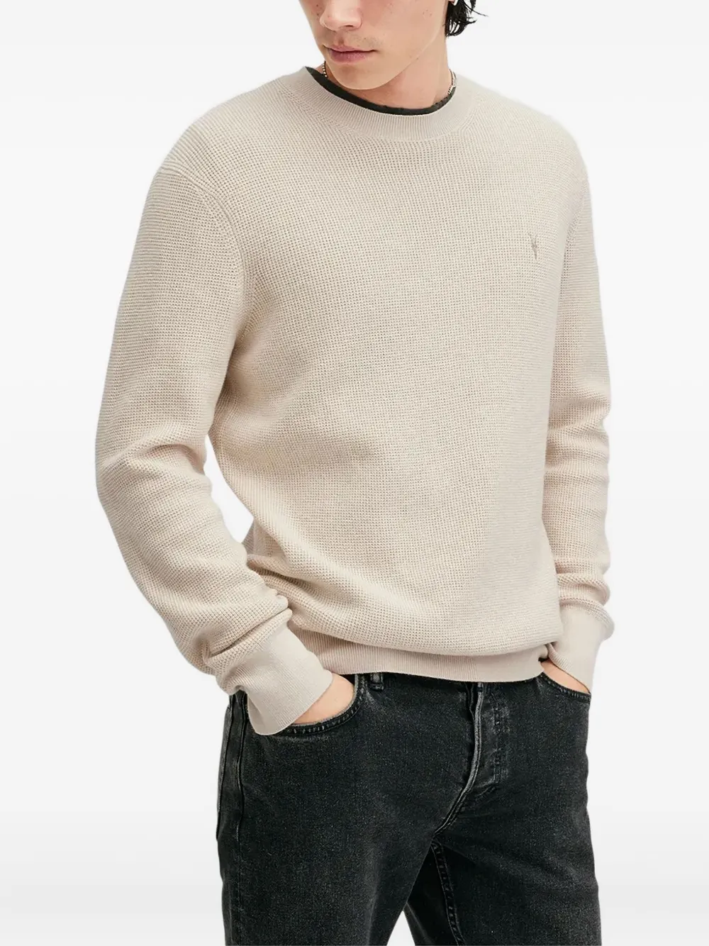AllSaints waffle-knit jumper - Beige