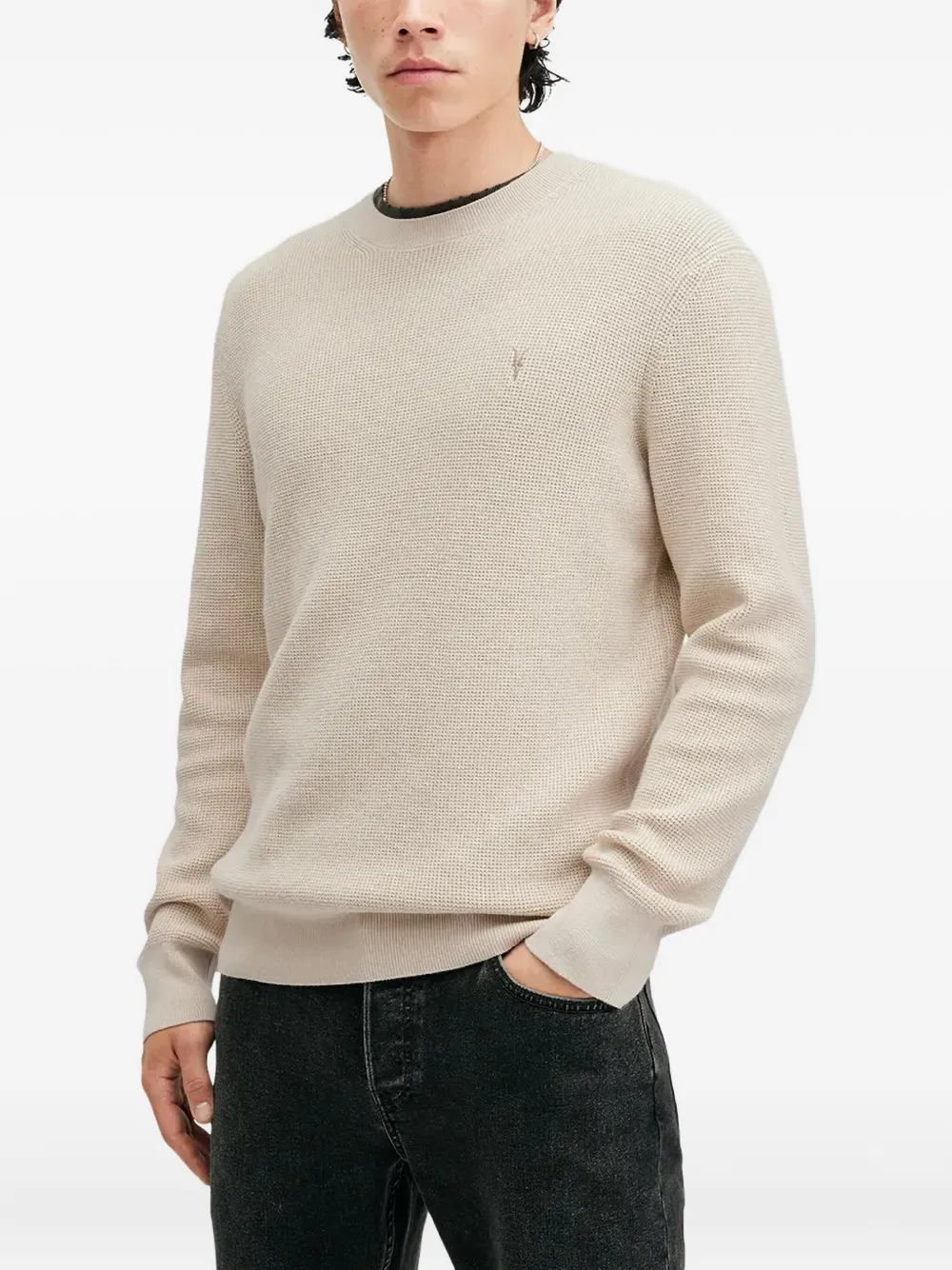 AllSaints ワッフルニット セーター - ニュートラル AllSaints ワッフルニット セーター - ニュートラル