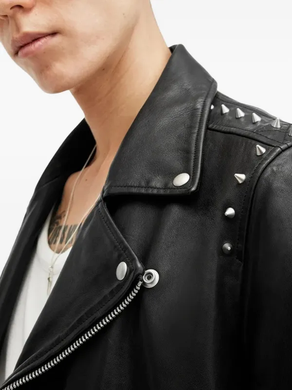 ALLSAINTS ブラック レザーライダースジャケット ALLSAINTS レザージャケット ライダース BALFERN LEATHER BIKER