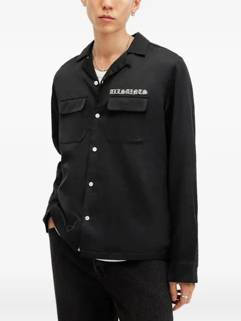 AllSaints logo-embroidered shirt 