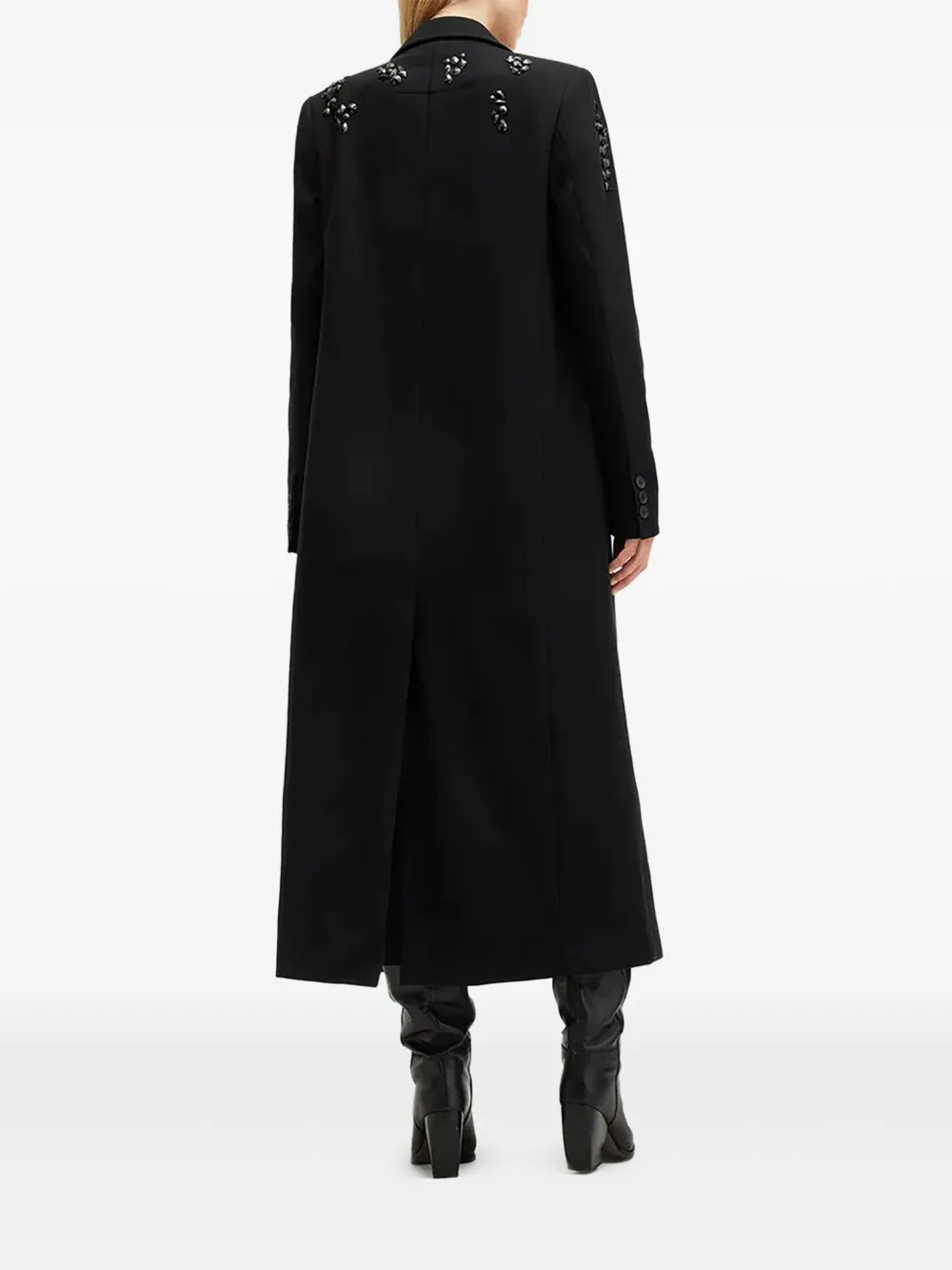 AllSaints crystal-embellished double-breasted coat | Double Breasted & Peacoats | Image 2