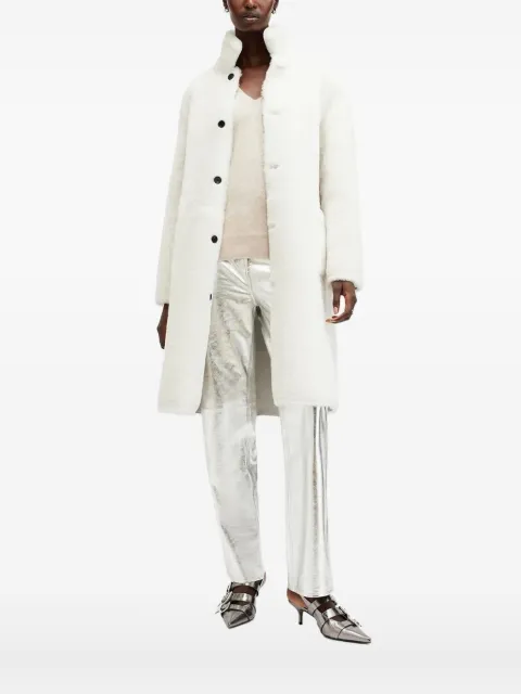 AllSaints high-neck reversible coat