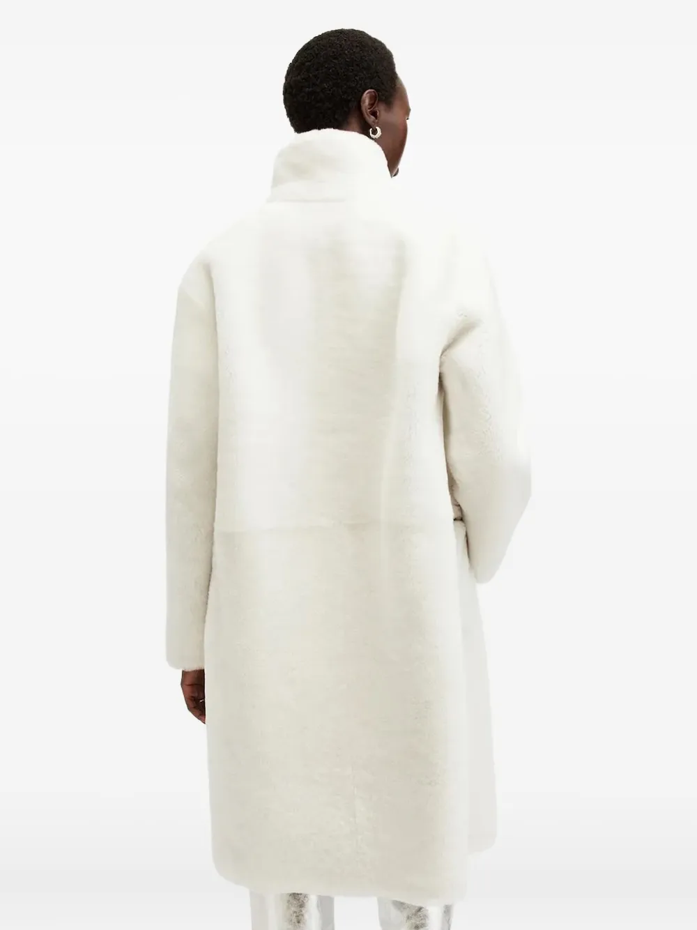 AllSaints Omkeerbare jas met hoge hals Beige