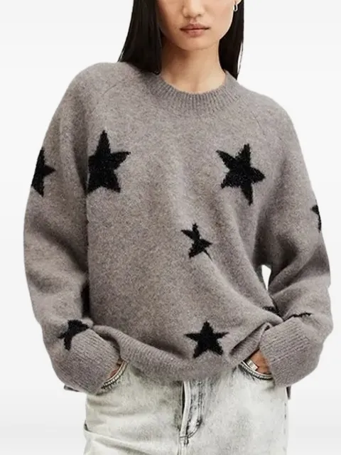 AllSaints star-embellished crew-neck sweater 