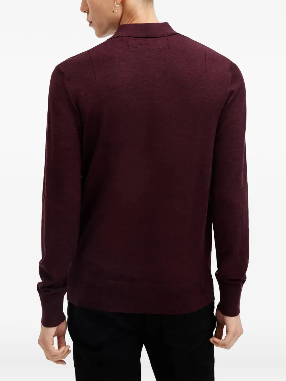AllSaints Trui met polokraag en lange mouwen Rood
