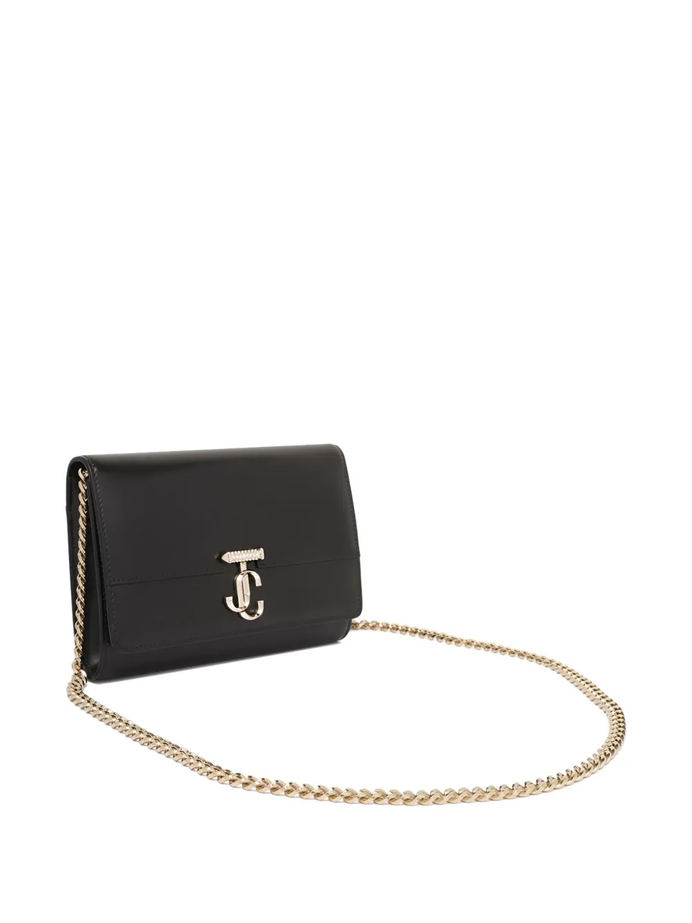 Jimmy Choo Avenue gewatteerde clutch Zwart