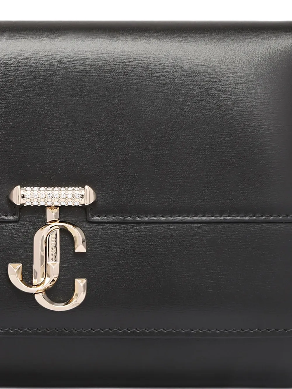 Jimmy Choo Avenue gewatteerde clutch Zwart