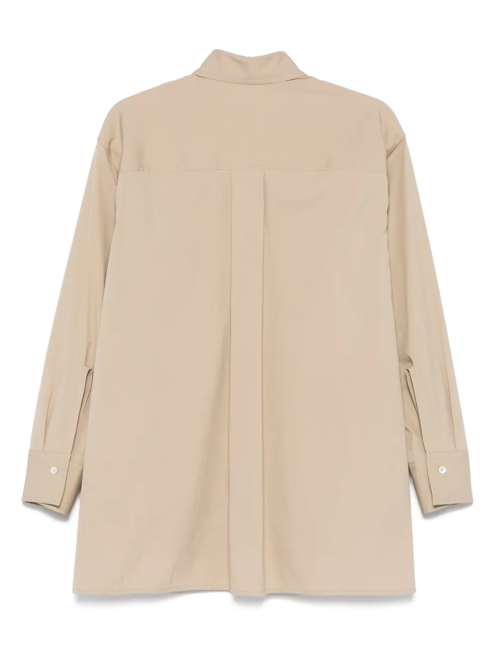 Ferragamo Blouse met geborduurd logo - Beige