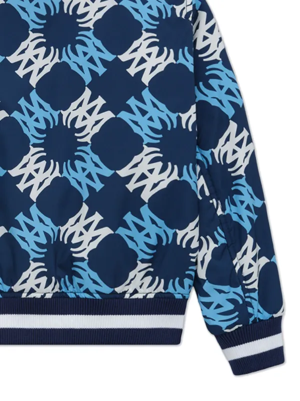 AMIRI KIDS Ma Quad モノグラム ボンバージャケット | ブルー