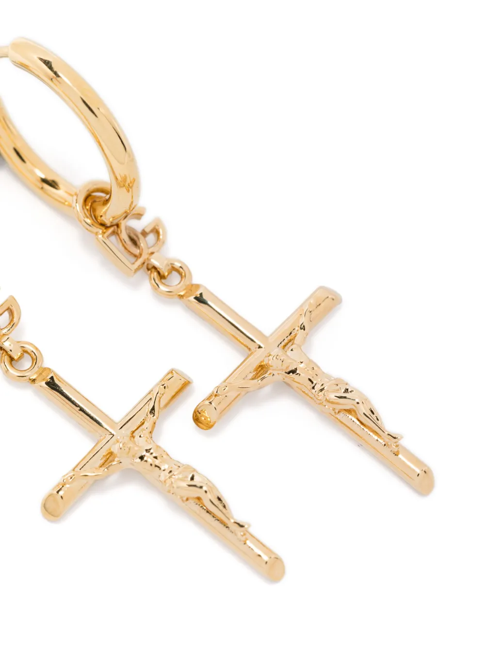  Dolce & Gabbana Cross-pendant Earrings - Gold 