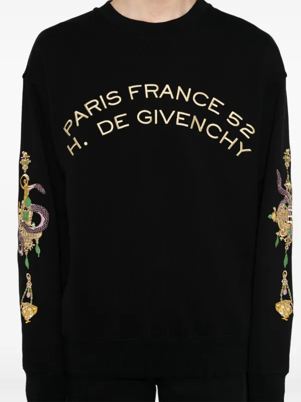 新品★GIVENCHY■ラインストーン付きロゴスウェットシャツ Givenchy ロゴ スウェットシャツ | ブラック | FARFETCH JP