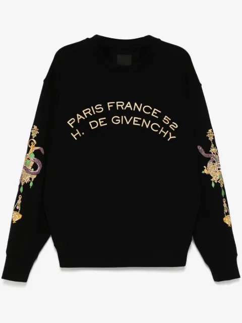 Givenchy sudadera con logo bordado