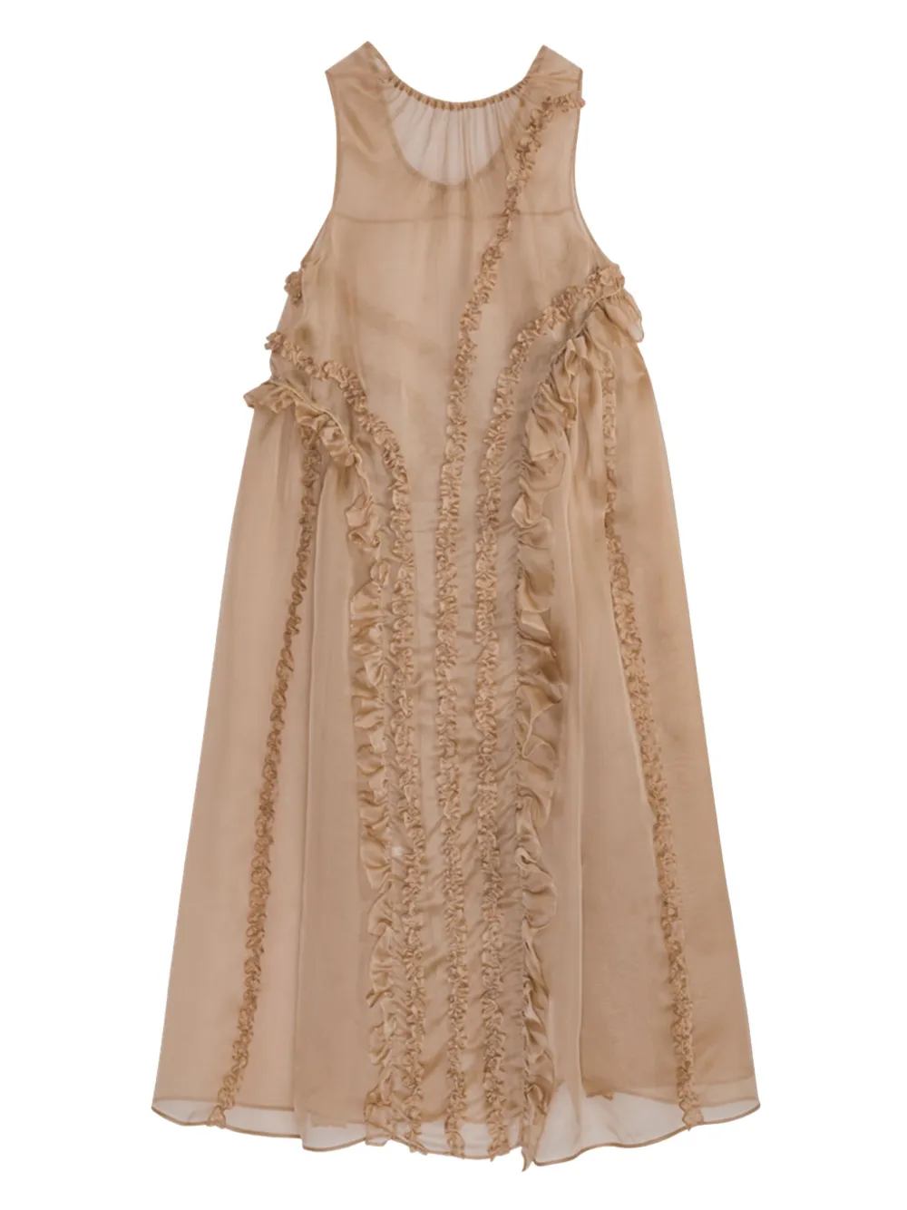 Cecilie Bahnsen Opal maxi-jurk - BROWN