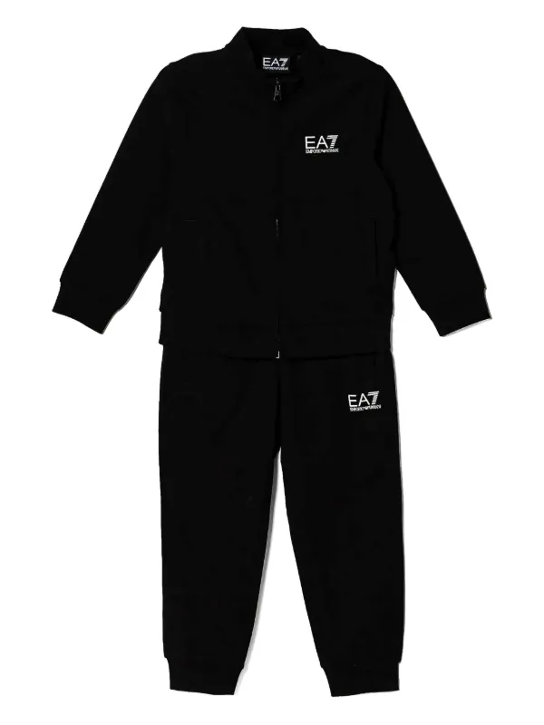 Ea7 Emporio Armani Cotton Tracksuit Black FARFETCH ID